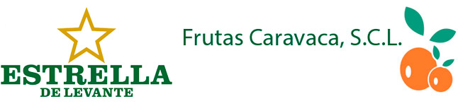 Logos de empresas colaboradoras (Estrella de Levante y Frutas Caravaca)